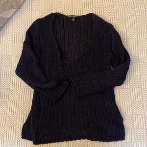 Banana Republic V Neck Navy Sweater
